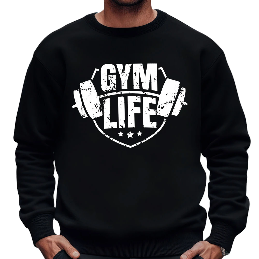 Gym Life Sweatshirt – Black Gym Life Sweatshirt – Black