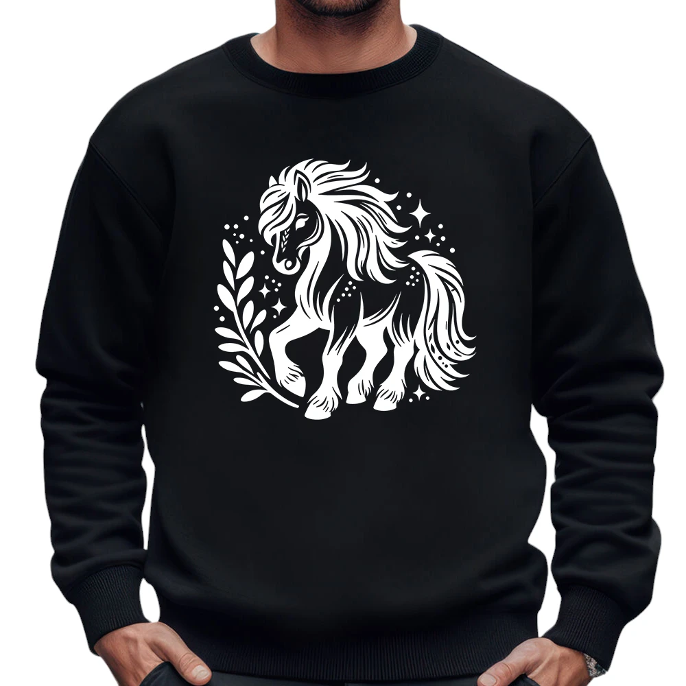 Horse Love Sweatshirt – Black Horse Love Sweatshirt – Black