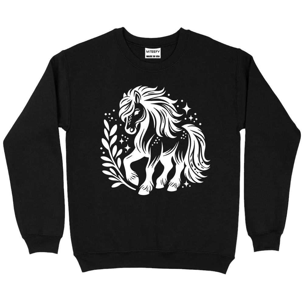 Horse Love Sweatshirt – Black Horse Love Sweatshirt – Black