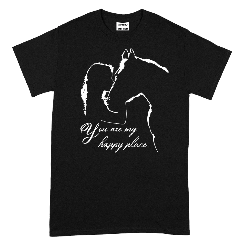 You Are My Happy Place Horse TShirt – Black You Are My Happy Place Horse TShirt – Black