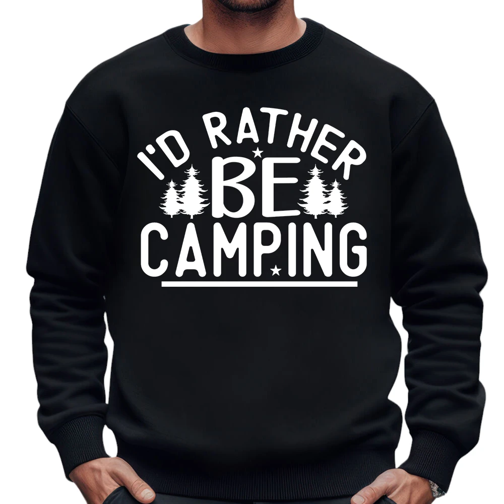 I’d Rather Be Camping Sweatshirt – Black I’d Rather Be Camping Sweatshirt – Black