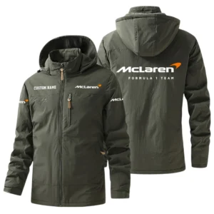 McLaren Racing Limited Windbreaker Jacket Hooded, Warm Lining Waterproof Outdoor Running Jacket For Men, Custom Name HIHI280225Y17WO88MRL