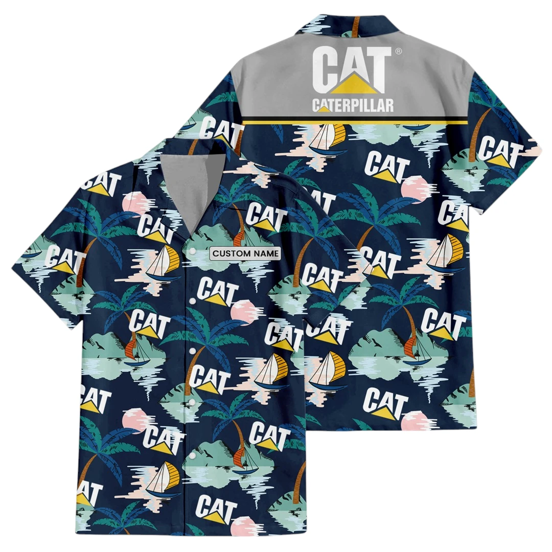 Caterpillar Exclusive Logo Aloha Button Up Hawaiian Shirt Tropical Landscape Pattern All-over Print, Custom Name HIDI190225Y7HWLS2CAT Caterpillar Exclusive Logo Aloha Button Up Hawaiian Shirt Tropical Landscape Pattern All-over Print, Custom Name HIDI190225Y7HWLS2CAT