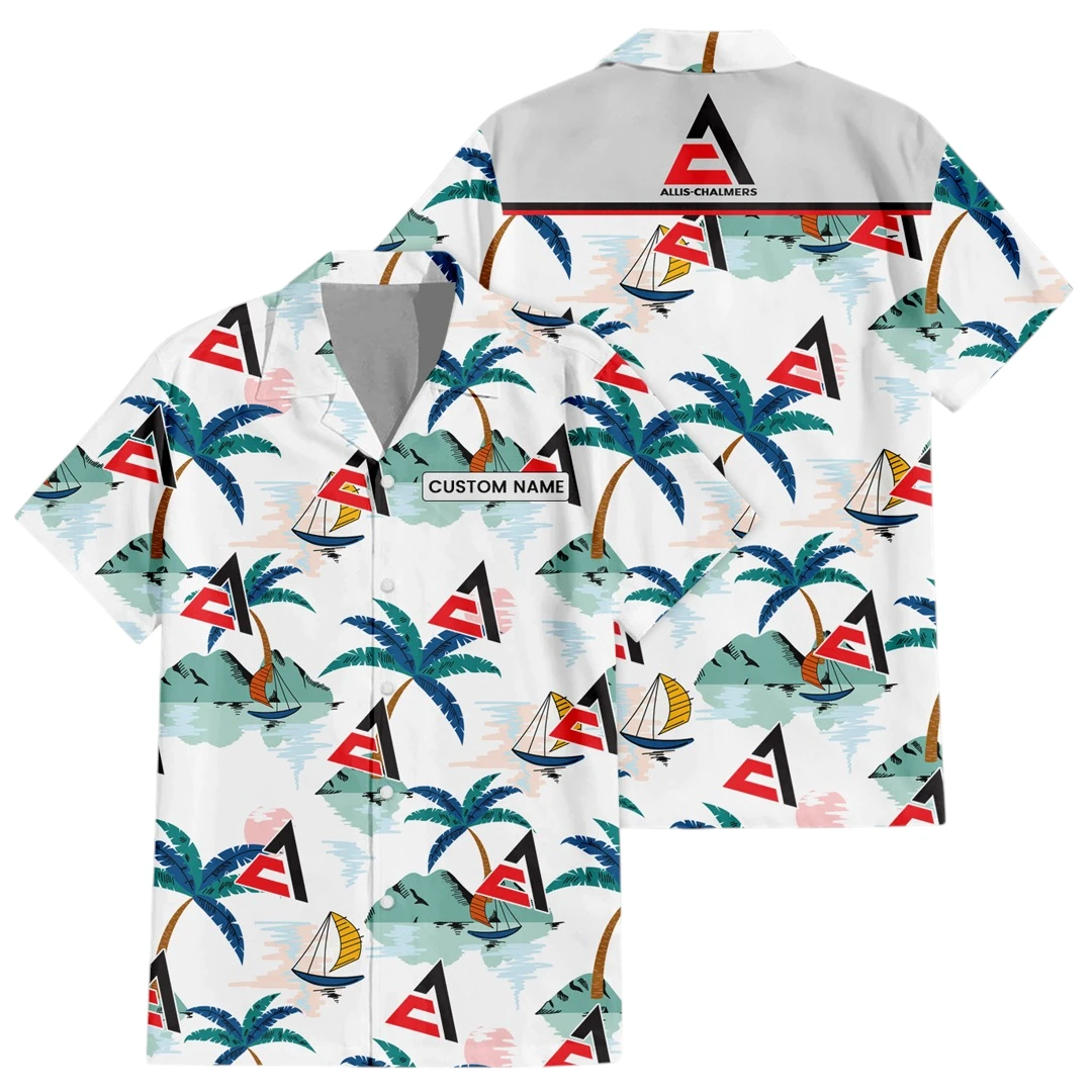 Allis Chalmers Exclusive Logo Button Up Hawaiian Shirt Tropical Landscape Pattern All-over Print, Custom Name HIDI180225Y7HWLS2ALC Allis Chalmers Exclusive Logo Button Up Hawaiian Shirt Tropical Landscape Pattern All-over Print, Custom Name HIDI180225Y7HWLS2ALC