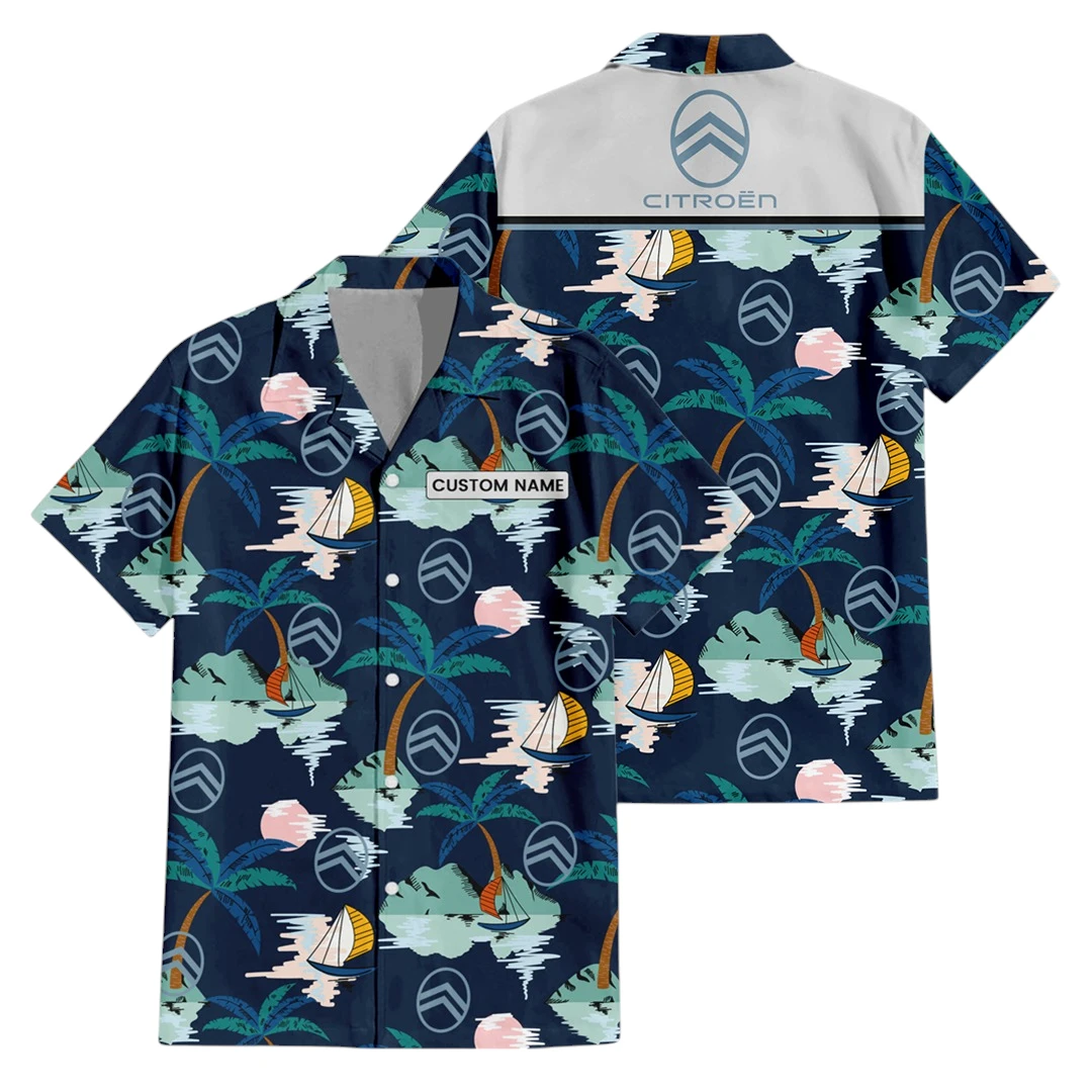Citroen Button Up Hawaiian Shirt, Island Paradise Pattern All-over Print, Custom Name HIDI210225Y7HWLS2CIT Citroen Button Up Hawaiian Shirt, Island Paradise Pattern All-over Print, Custom Name HIDI210225Y7HWLS2CIT