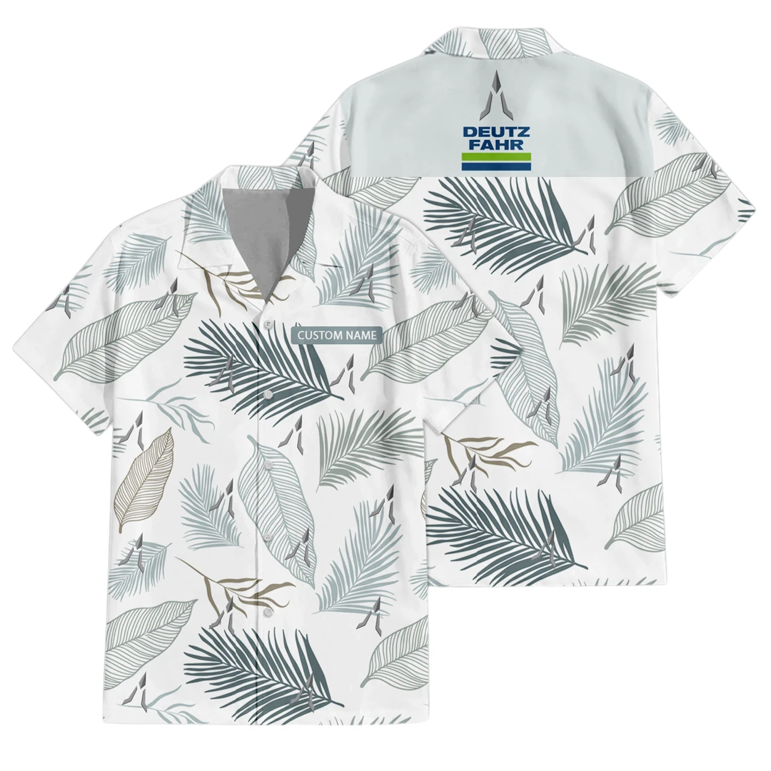 Deutz Exclusive Logo Button Up Hawaiian Shirt Tropical Leaves Seamless Pattern All-over Print, Custom Name HIHI170125Y7HWLS1DEU Deutz Exclusive Logo Button Up Hawaiian Shirt Tropical Leaves Seamless Pattern All-over Print, Custom Name HIHI170125Y7HWLS1DEU