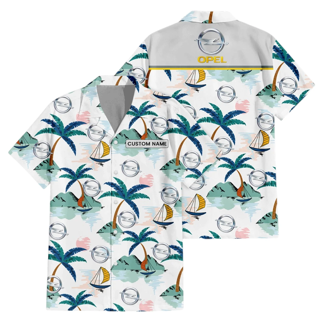 Opel Exclusive Logo Button Up Hawaiian Shirt Tropical Landscape Pattern All-over Print, Custom Name HIDI210225Y7HWLS2OPE Opel Exclusive Logo Button Up Hawaiian Shirt Tropical Landscape Pattern All-over Print, Custom Name HIDI210225Y7HWLS2OPE