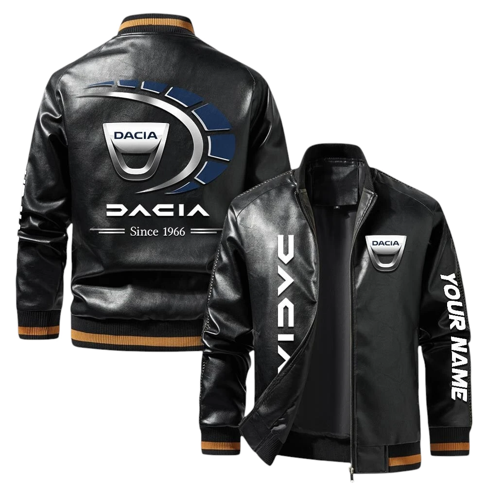 Vintage Dacia Exclusive Logo Jacket, Classic Ribbed Collar and Striped Cuffs, Custom Name TN21032025Y12LJ93CT1CIA Vintage Dacia Exclusive Logo Jacket, Classic Ribbed Collar and Striped Cuffs, Custom Name TN21032025Y12LJ93CT1CIA