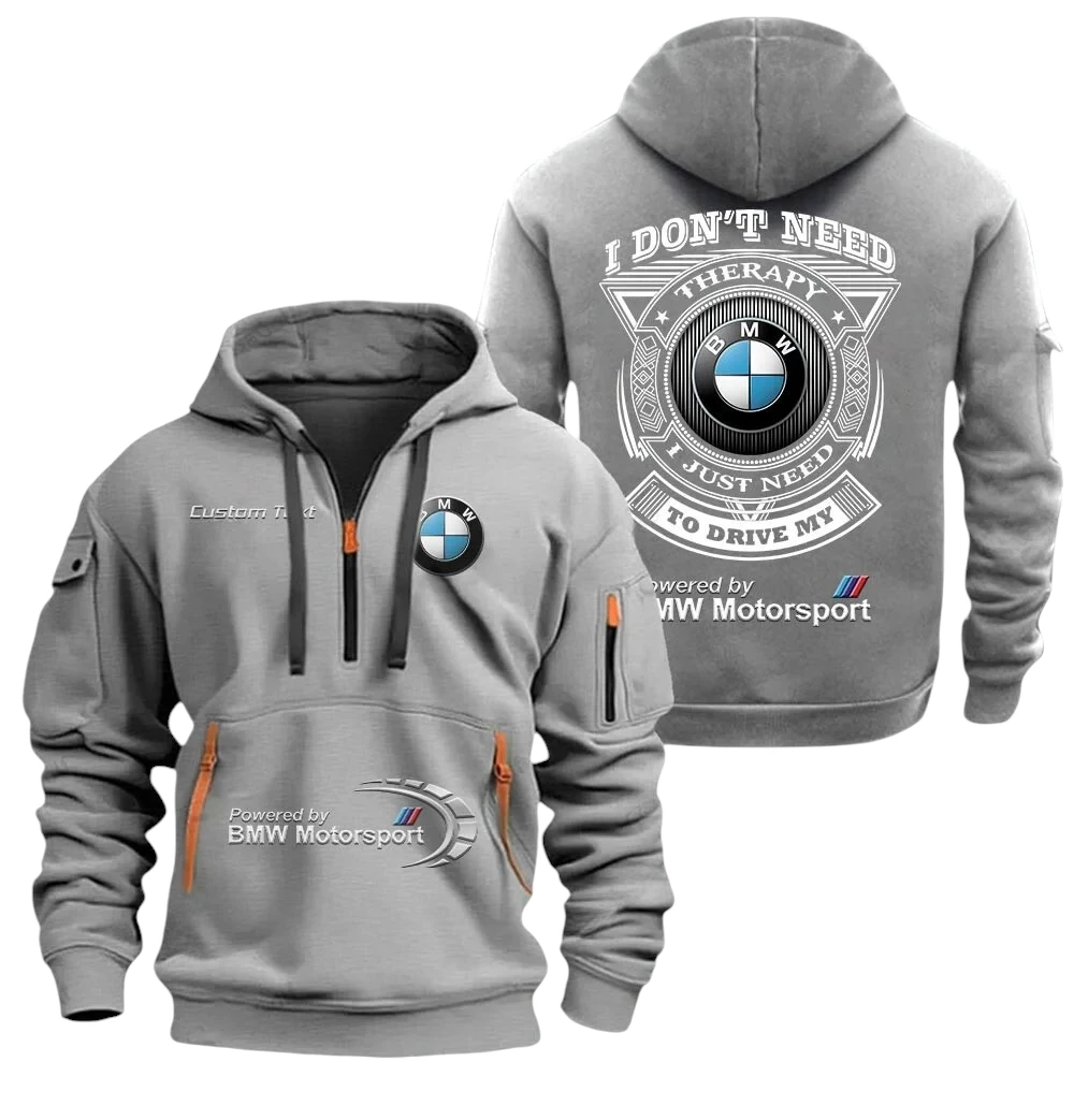 BMW M Motorsport Half Zip Hoodie, Sports Hooded Multi-Pockets, Custom Name TN250325Y25QZ2HCT3BMM BMW M Motorsport Half Zip Hoodie, Sports Hooded Multi-Pockets, Custom Name TN250325Y25QZ2HCT3BMM