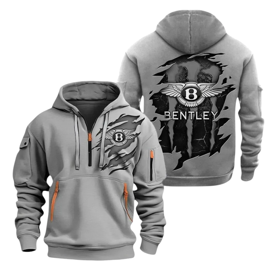 Bentley Half Zip Hoodie, Sports Hooded Multi-Pockets TN0030325Y25QZ2HCT4TLE Bentley Half Zip Hoodie, Sports Hooded Multi-Pockets TN0030325Y25QZ2HCT4TLE