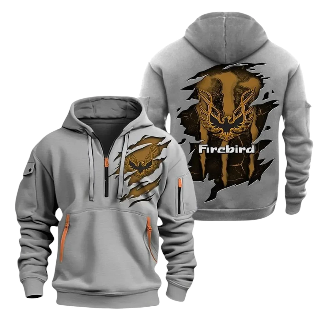 Firebird Pontiac Half Zip Hoodie, Sports Hooded Multi-Pockets TN060325Y25QZ2HCT1FIP Firebird Pontiac Half Zip Hoodie, Sports Hooded Multi-Pockets TN060325Y25QZ2HCT1FIP