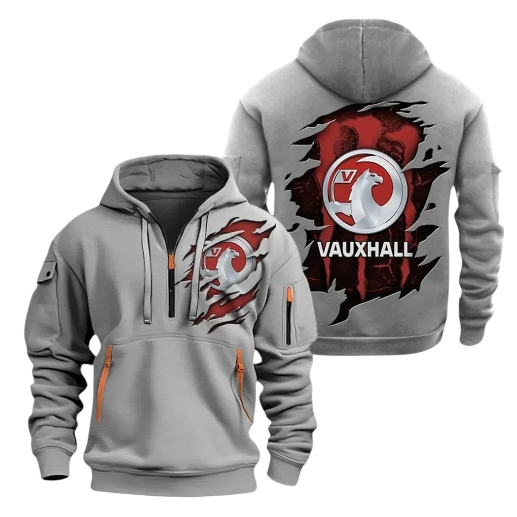 Vauxhall Half Zip Hoodie, Sports Hooded Multi-Pockets TN100325Y25QZ2HCT2VLL Vauxhall Half Zip Hoodie, Sports Hooded Multi-Pockets TN100325Y25QZ2HCT2VLL