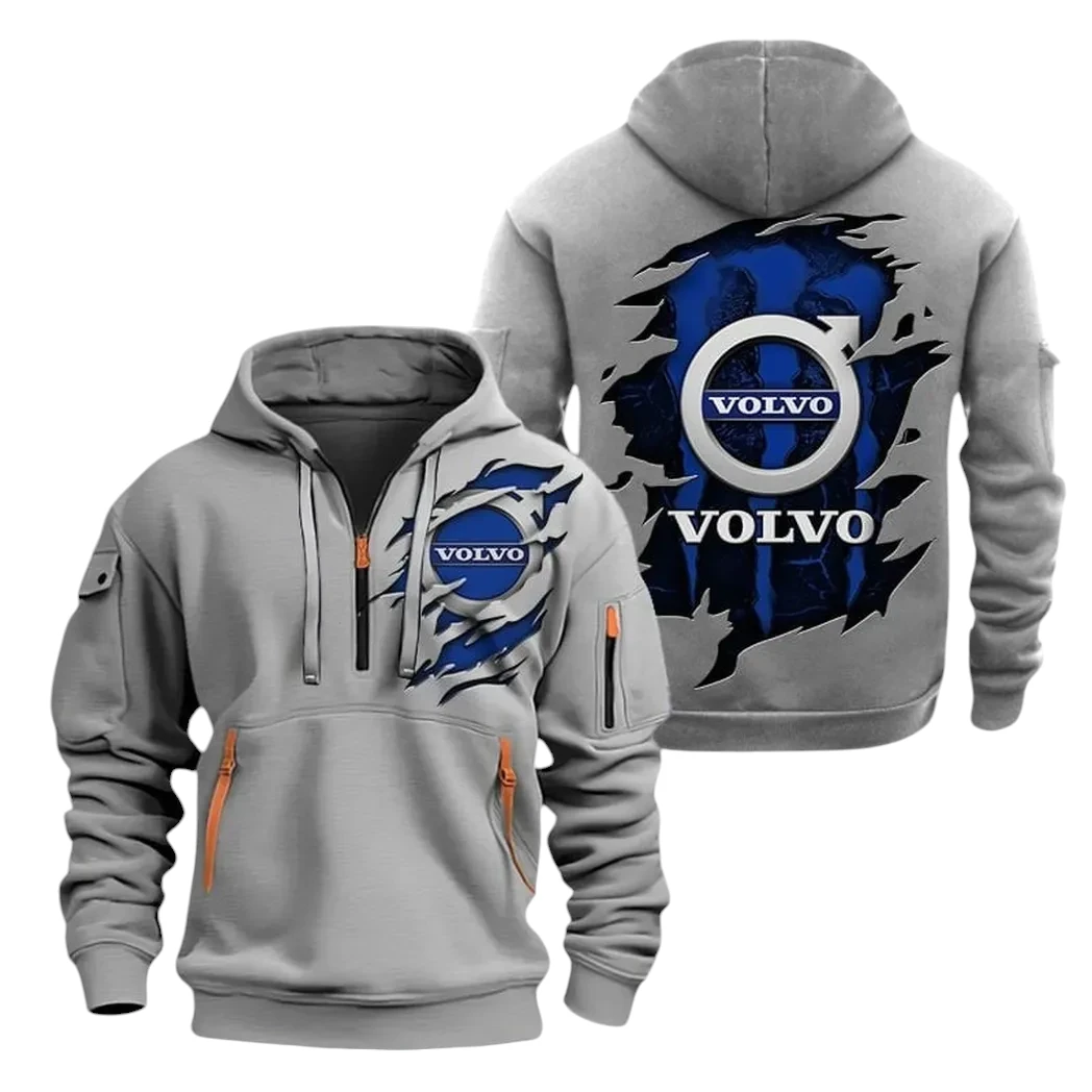 Volvo Half Zip Hoodie, Sports Hooded Multi-Pockets TN100325Y25QZ2HCT3VOV Volvo Half Zip Hoodie, Sports Hooded Multi-Pockets TN100325Y25QZ2HCT3VOV