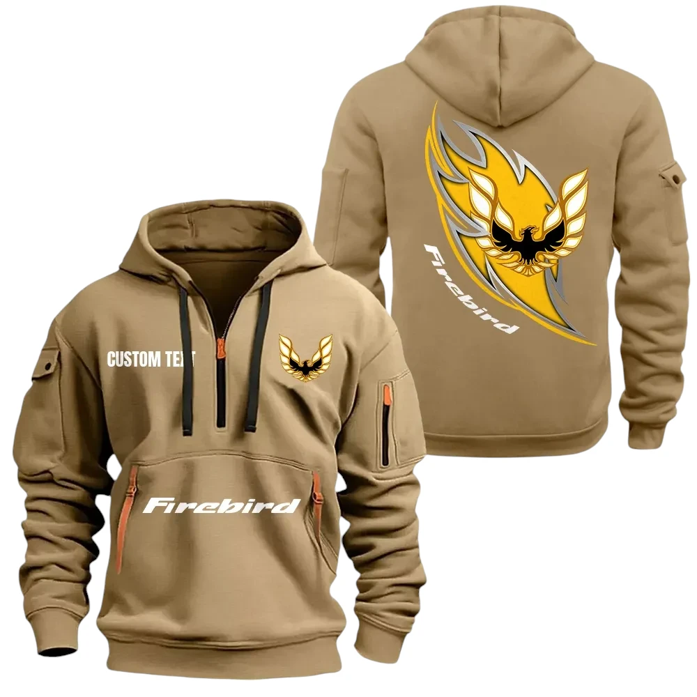 Firebird Pontiac Half Zip Hoodie, Sports Hooded Multi-Pocket, Custom Name TN080325Y25QZ2HCT6FIP Firebird Pontiac Half Zip Hoodie, Sports Hooded Multi-Pocket, Custom Name TN080325Y25QZ2HCT6FIP