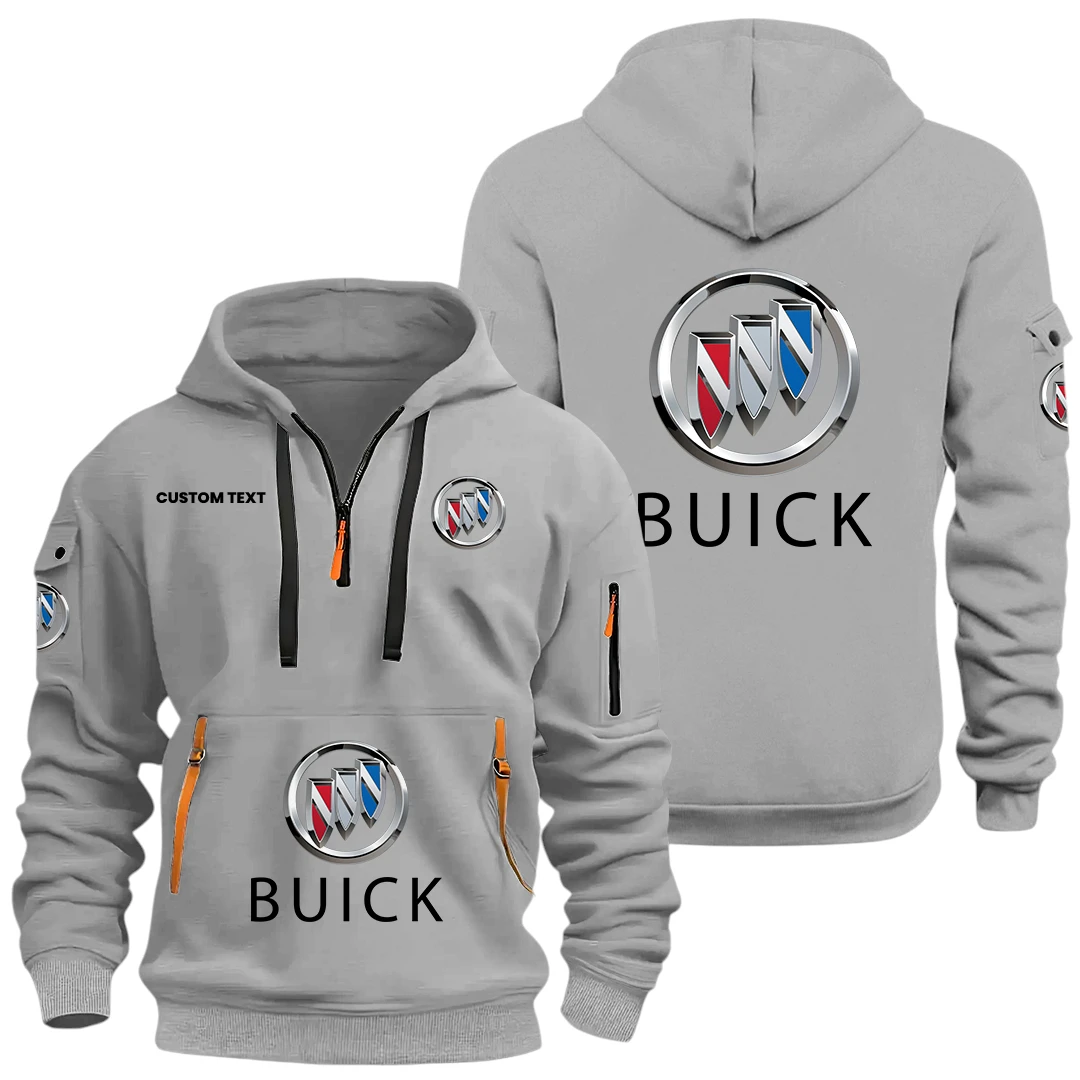Buick Half Zip Hoodie, Sports Hooded Multi-Pockets, Custom Name HIDI030325Y25QZ2HBUI Buick Half Zip Hoodie, Sports Hooded Multi-Pockets, Custom Name HIDI030325Y25QZ2HBUI