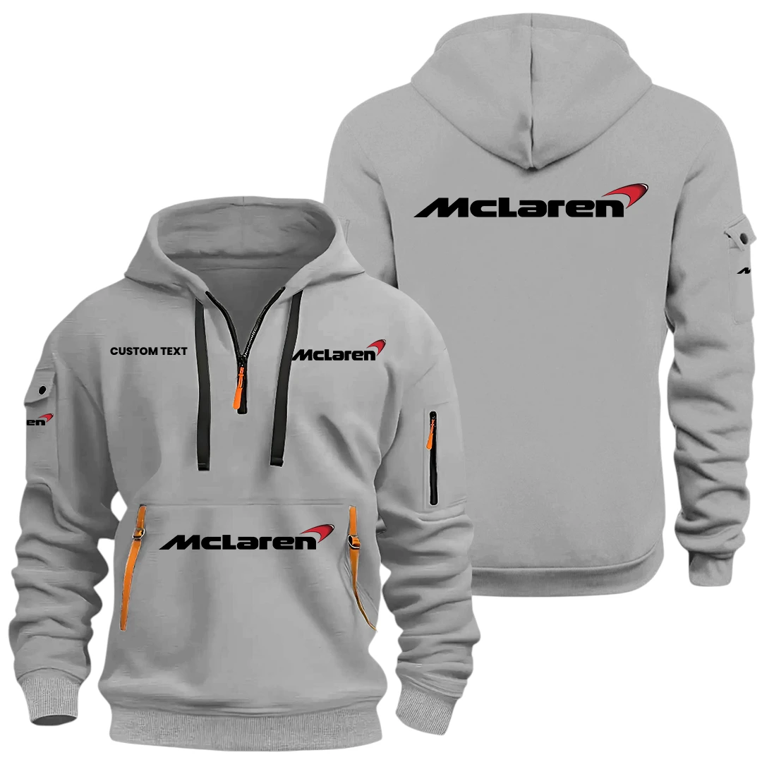 McLaren Half Zip Hoodie, Sports Hooded Multi-Pockets, Custom Name HIDI040325Y25QZ2HMCL McLaren Half Zip Hoodie, Sports Hooded Multi-Pockets, Custom Name HIDI040325Y25QZ2HMCL
