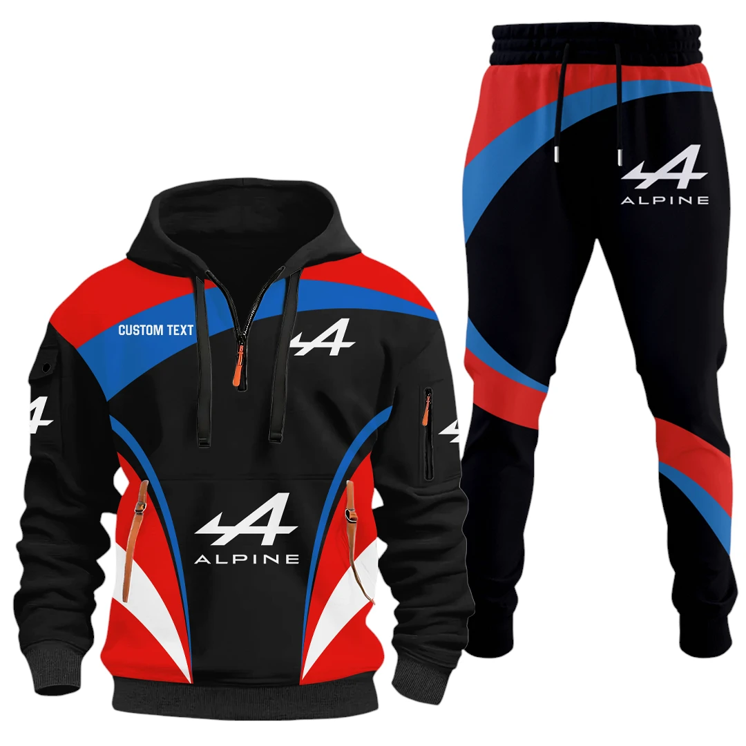 Alpine Half Zip Hoodie x Long Pants Set All-over Print, Custom Name HIDI120325Y26QZ3HALP Alpine Half Zip Hoodie x Long Pants Set All-over Print, Custom Name HIDI120325Y26QZ3HALP
