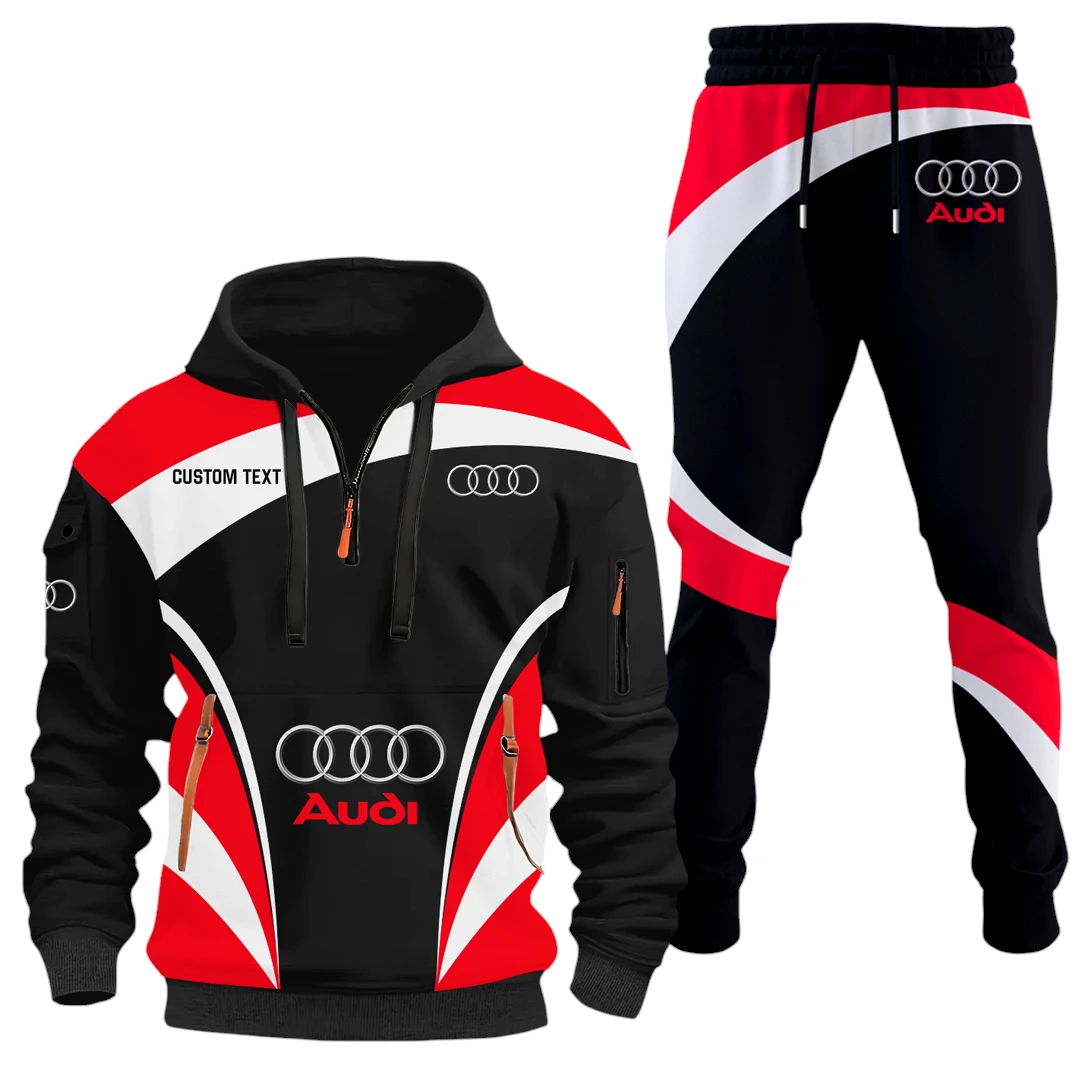 Audi Half Zip Hoodie x Long Pants Set All-over Print, Custom Name HIDI120325Y26QZ3HAUD Audi Half Zip Hoodie x Long Pants Set All-over Print, Custom Name HIDI120325Y26QZ3HAUD