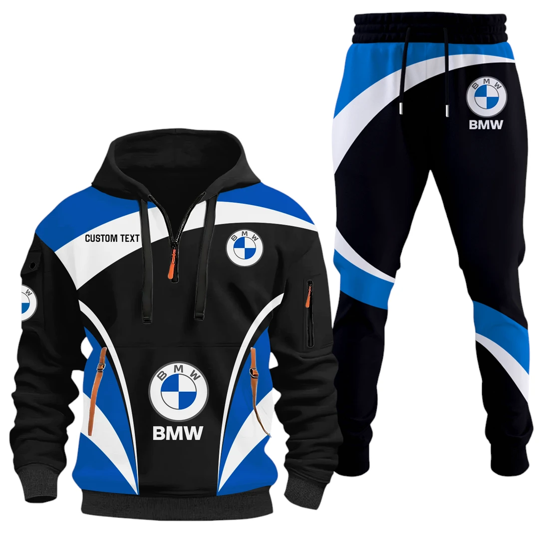 BMW Half Zip Hoodie x Long Pants Set All-over Print, Custom Name HIDI120325Y26QZ3HBMW BMW Half Zip Hoodie x Long Pants Set All-over Print, Custom Name HIDI120325Y26QZ3HBMW