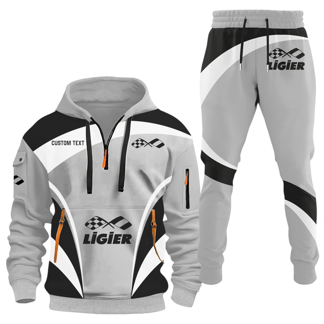 Ligier Automotive Half Zip Hoodie x Long Pants Set All-over Print, Custom Name HIDI120325Y26QZ3HLIA Ligier Automotive Half Zip Hoodie x Long Pants Set All-over Print, Custom Name HIDI120325Y26QZ3HLIA