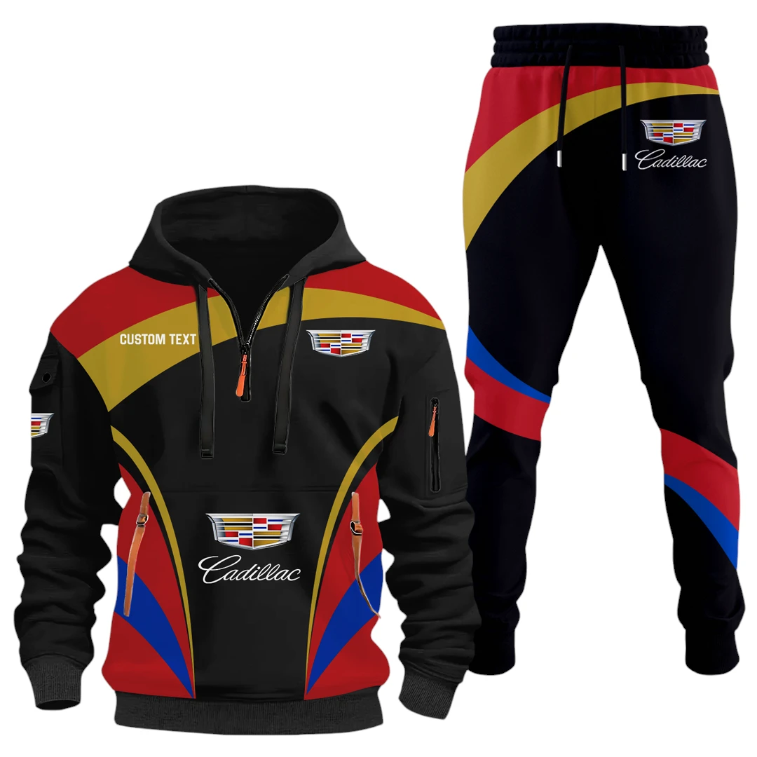 Cadillac Half Zip Hoodie x Long Pants Set All-over Print, Custom Name HIDI130325Y26QZ3HCAD Cadillac Half Zip Hoodie x Long Pants Set All-over Print, Custom Name HIDI130325Y26QZ3HCAD