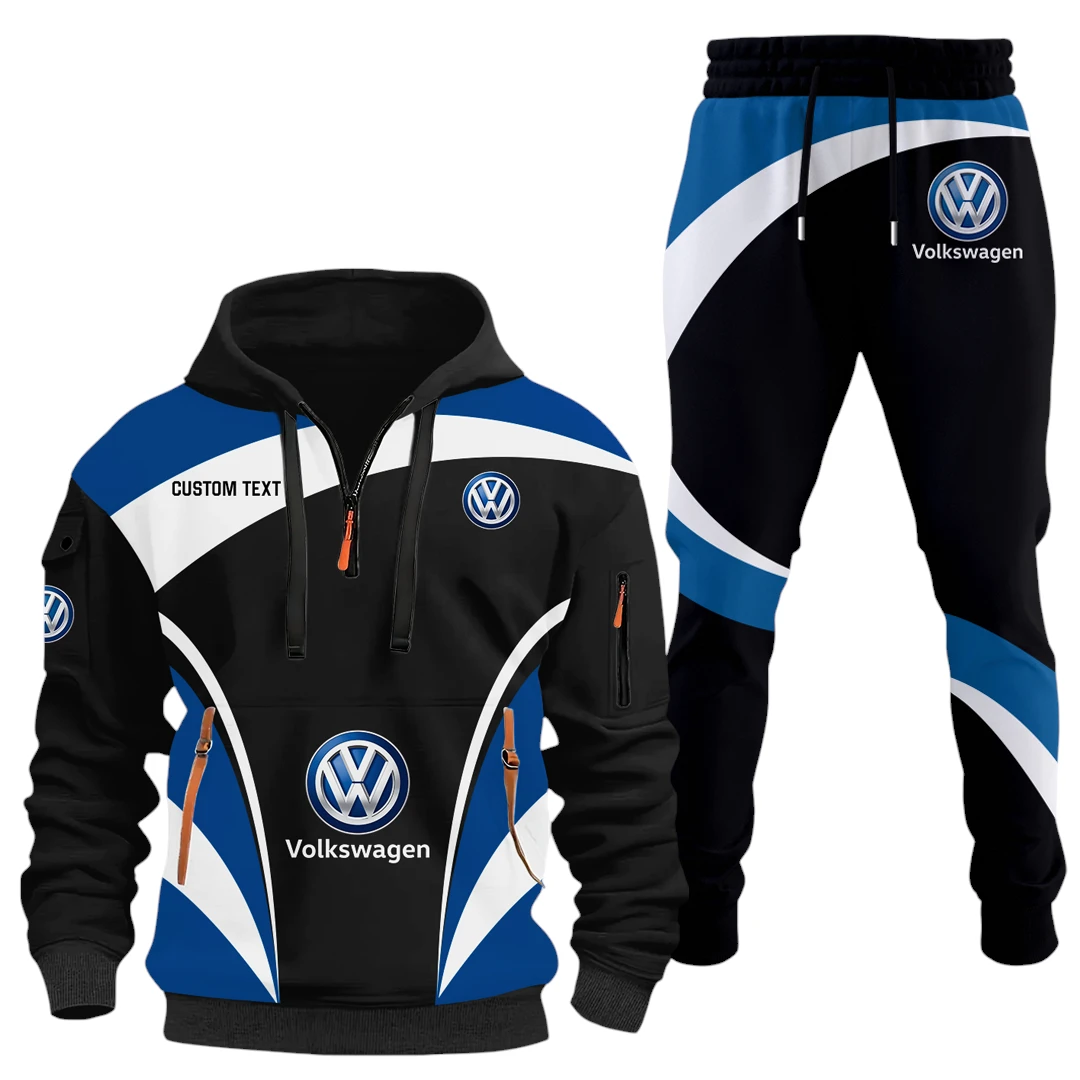 Volkswagen Half Zip Hoodie x Long Pants Set All-over Print, Custom Name HIDI140325Y26QZ3HVOL Volkswagen Half Zip Hoodie x Long Pants Set All-over Print, Custom Name HIDI140325Y26QZ3HVOL