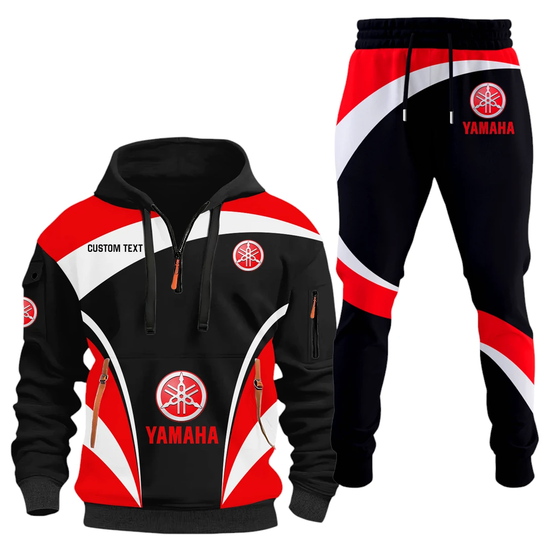 Yamaha Half Zip Hoodie x Long Pants Set All-over Print, Custom Name HIDI140325Y26QZ3HYMH Yamaha Half Zip Hoodie x Long Pants Set All-over Print, Custom Name HIDI140325Y26QZ3HYMH