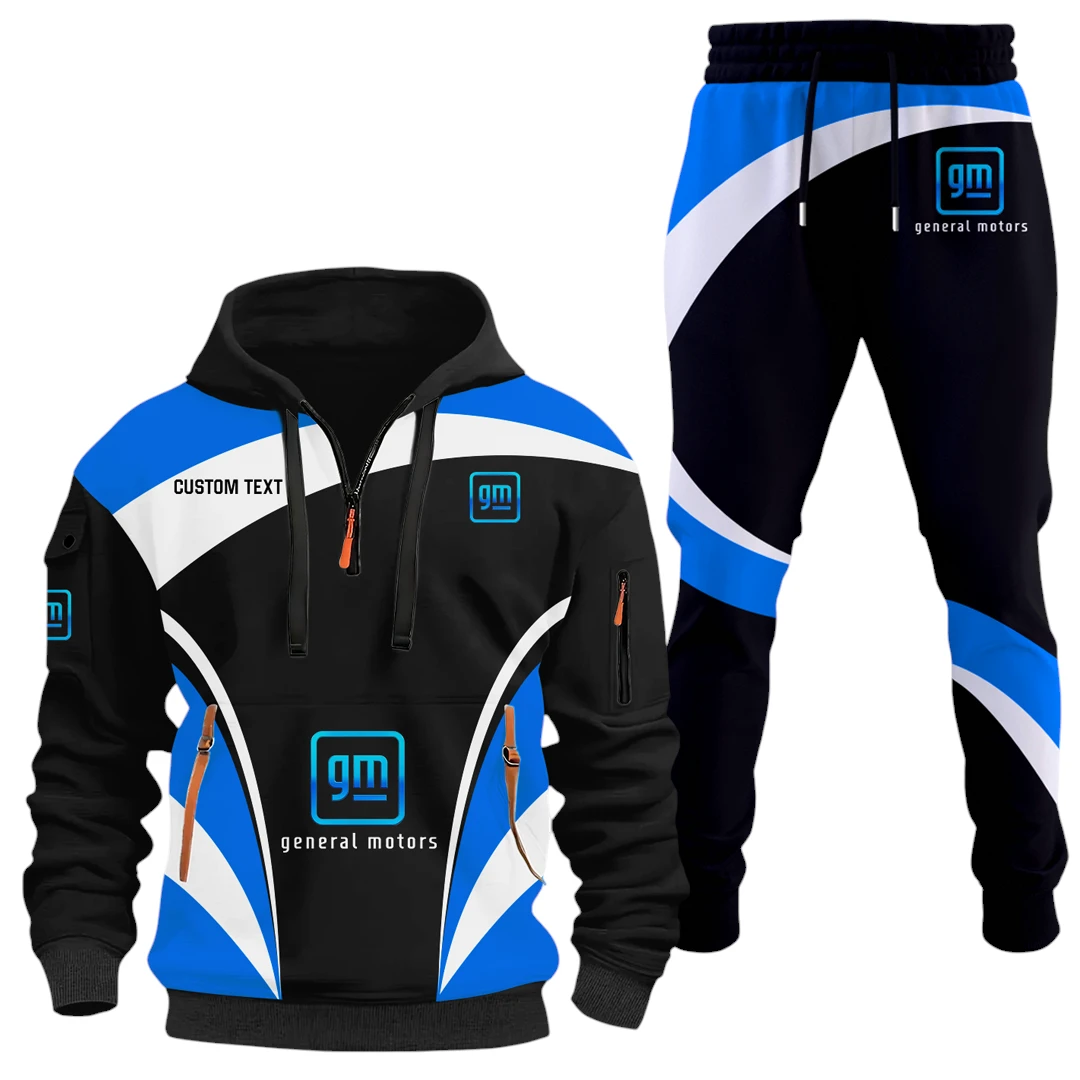 General Motors Half Zip Hoodie x Long Pants Set All-over Print, Custom Name HIDI150325Y26QZ3HGEM General Motors Half Zip Hoodie x Long Pants Set All-over Print, Custom Name HIDI150325Y26QZ3HGEM