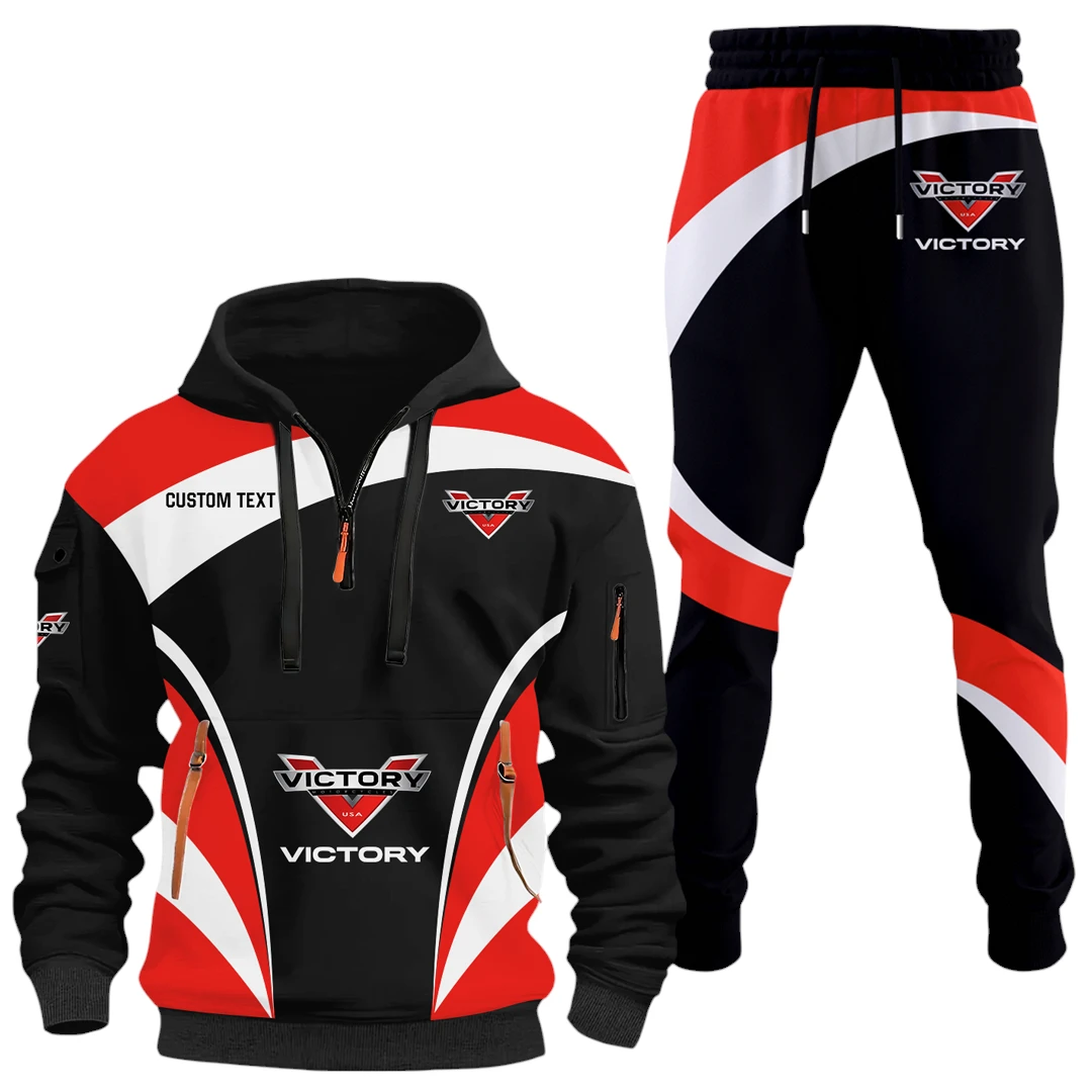 Victory Motorcycles Half Zip Hoodie x Long Pants Set All-over Print, Custom Name HIDI150325Y26QZ3HVIM Victory Motorcycles Half Zip Hoodie x Long Pants Set All-over Print, Custom Name HIDI150325Y26QZ3HVIM