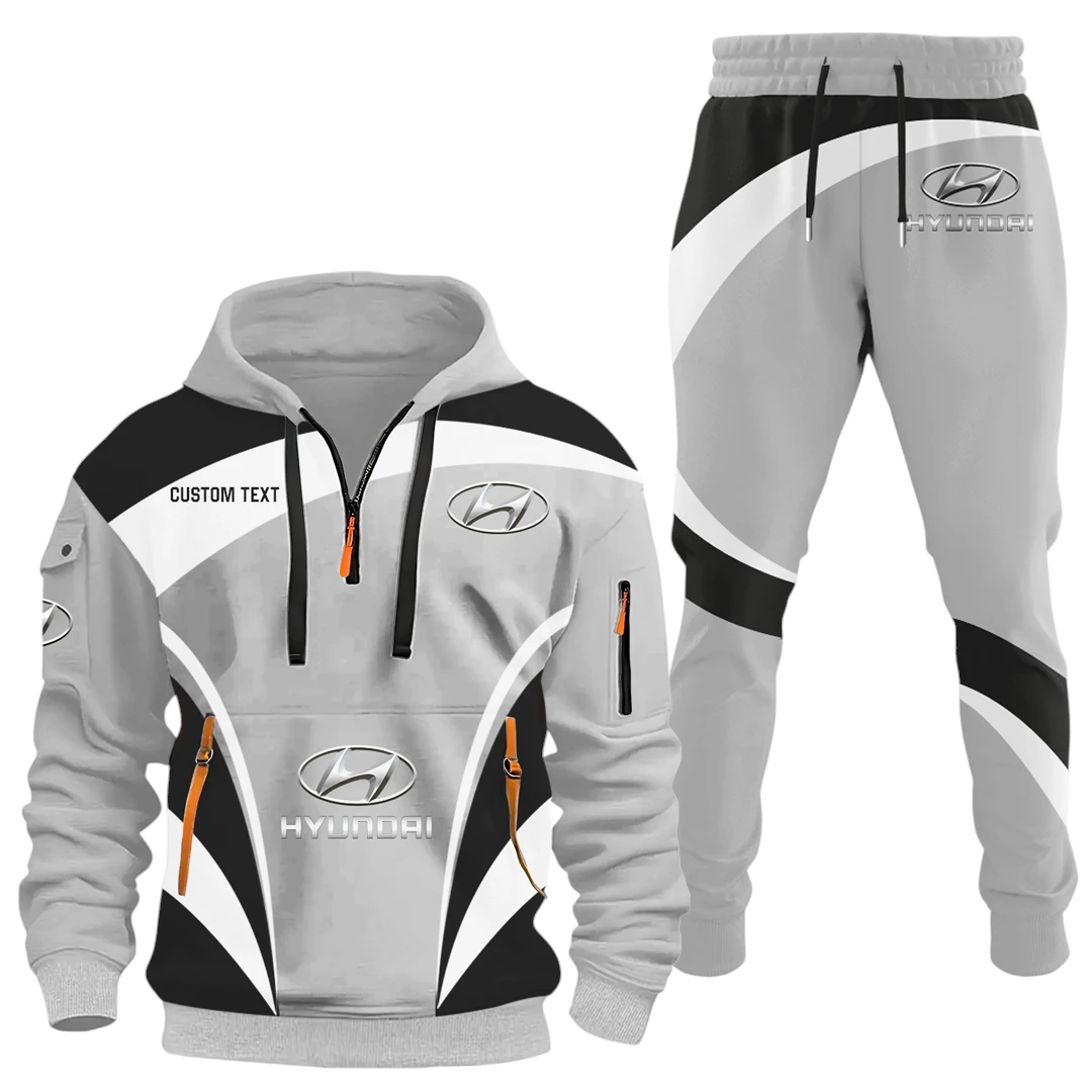 Hyundai Half Zip Hoodie x Long Pants Set All-over Print, Custom Name HIDI130325Y26QZ3HHYU Hyundai Half Zip Hoodie x Long Pants Set All-over Print, Custom Name HIDI130325Y26QZ3HHYU