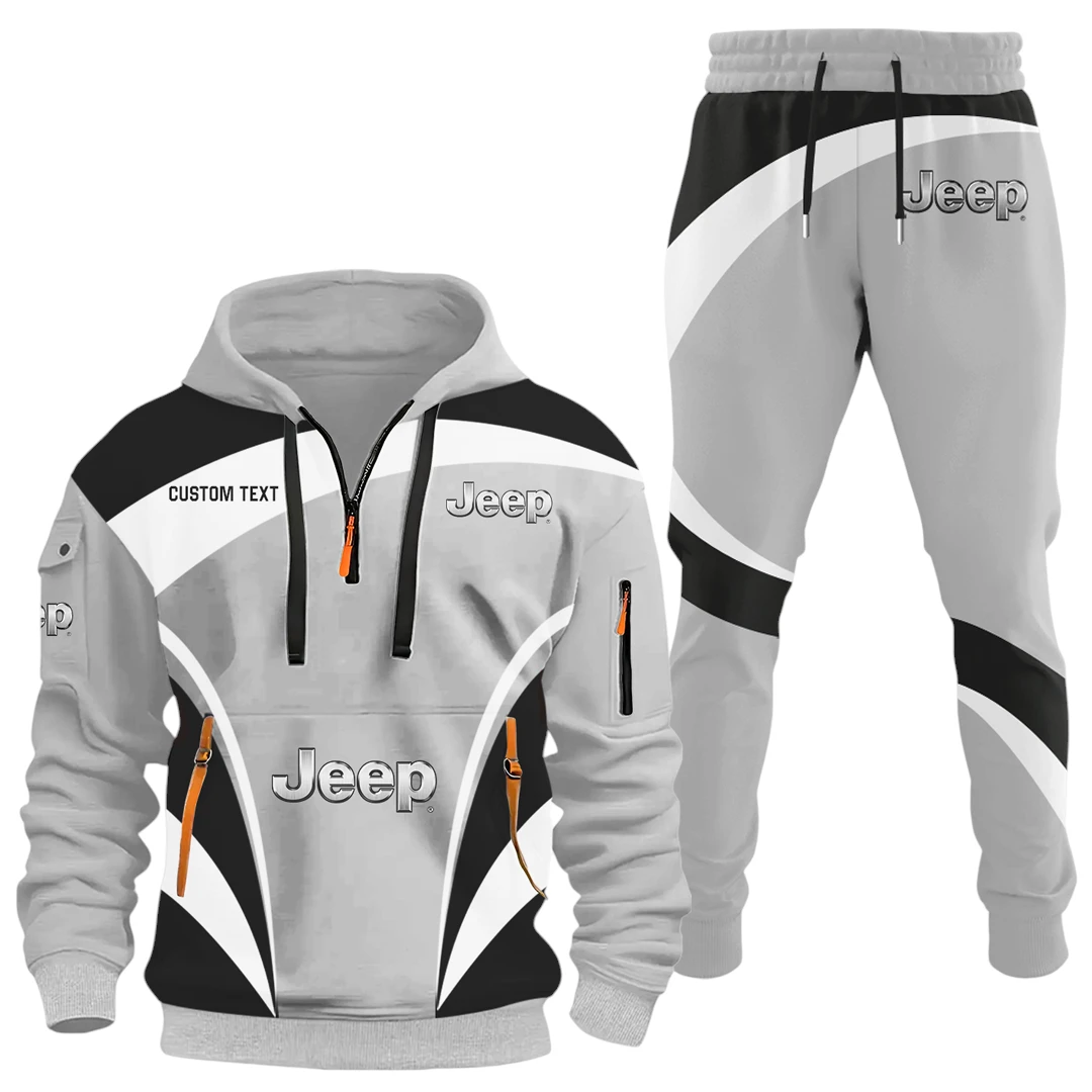 Jeep Half Zip Hoodie x Long Pants Set All-over Print, Custom Name HIDI130325Y26QZ3HJEE Jeep Half Zip Hoodie x Long Pants Set All-over Print, Custom Name HIDI130325Y26QZ3HJEE