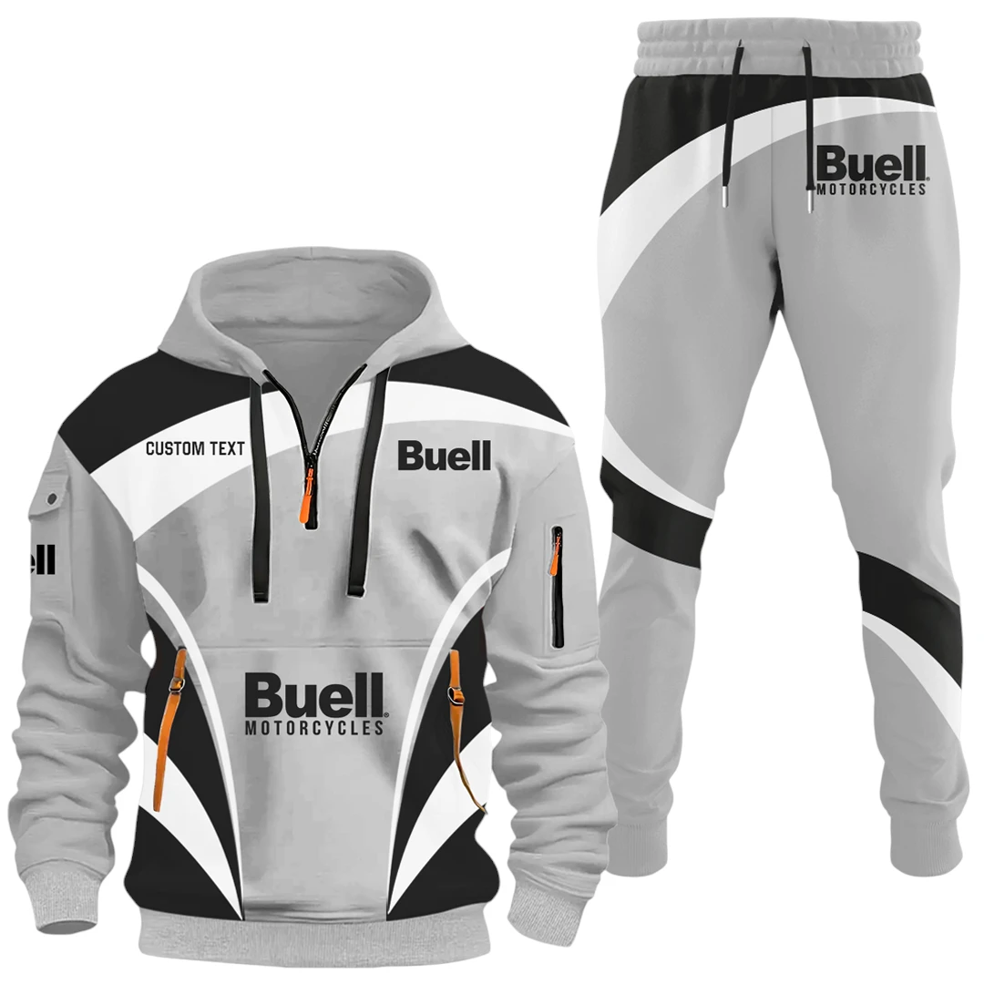Buell Motorcycles Half Zip Hoodie x Long Pants Set All-over Print, Custom Name HIDI150325Y26QZ3HBUM Buell Motorcycles Half Zip Hoodie x Long Pants Set All-over Print, Custom Name HIDI150325Y26QZ3HBUM