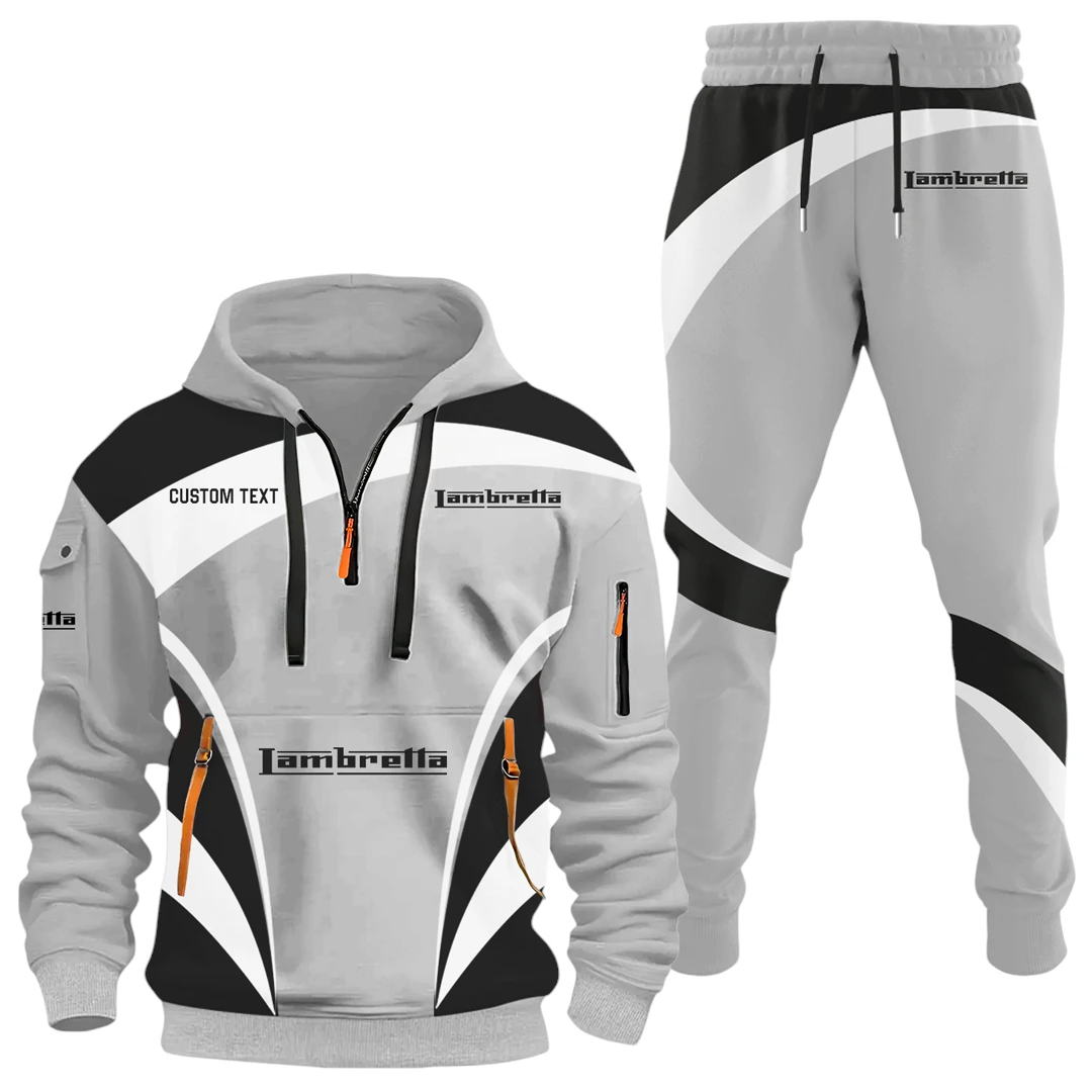 Lambretta Half Zip Hoodie x Long Pants Set All-over Print, Custom Name HIDI150325Y26QZ3HLBA Lambretta Half Zip Hoodie x Long Pants Set All-over Print, Custom Name HIDI150325Y26QZ3HLBA