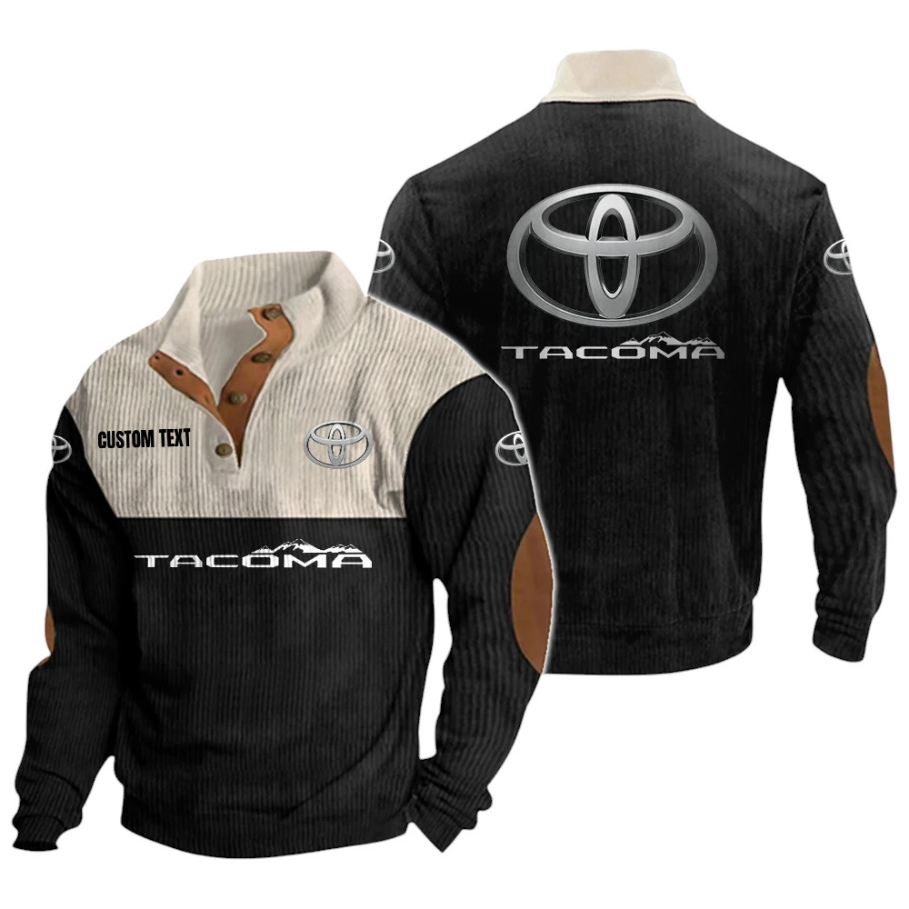 Toyota Tacoma Exclusive Logo Knitted Ribbed Corduroy Sweatshirt Mid Stretch Stand Collar Pullover Sweater Custom Text HG180325Y32RCSCT1TOT Toyota Tacoma Exclusive Logo Knitted Ribbed Corduroy Sweatshirt Mid Stretch Stand Collar Pullover Sweater Custom Text HG180325Y32RCSCT1TOT