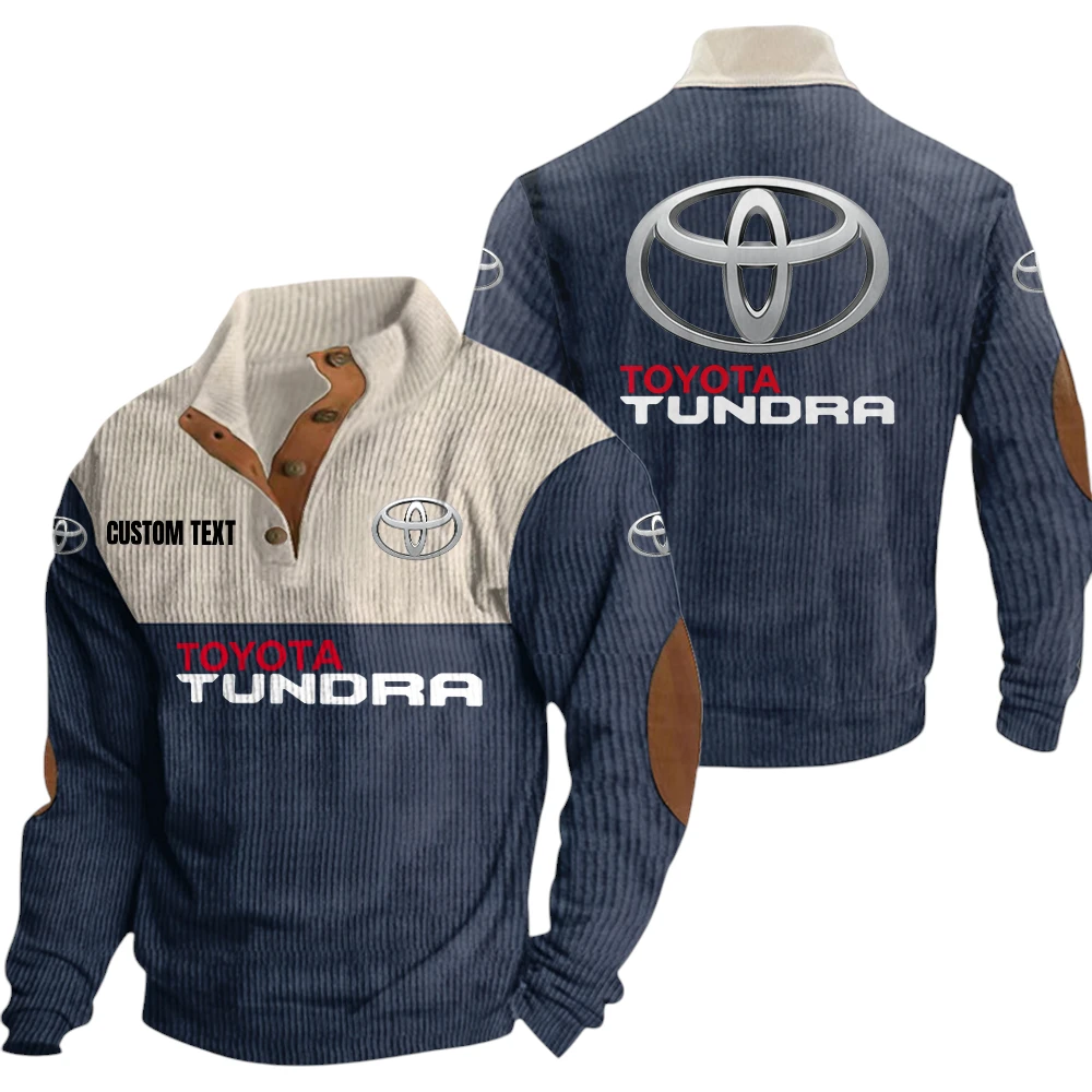 Toyota Tundra Exclusive Logo Knitted Ribbed Corduroy Sweatshirt Mid Stretch Stand Collar Pullover Sweater, Custom Text HG180325Y32RCSCT3TOT Toyota Tundra Exclusive Logo Knitted Ribbed Corduroy Sweatshirt Mid Stretch Stand Collar Pullover Sweater, Custom Text HG180325Y32RCSCT3TOT