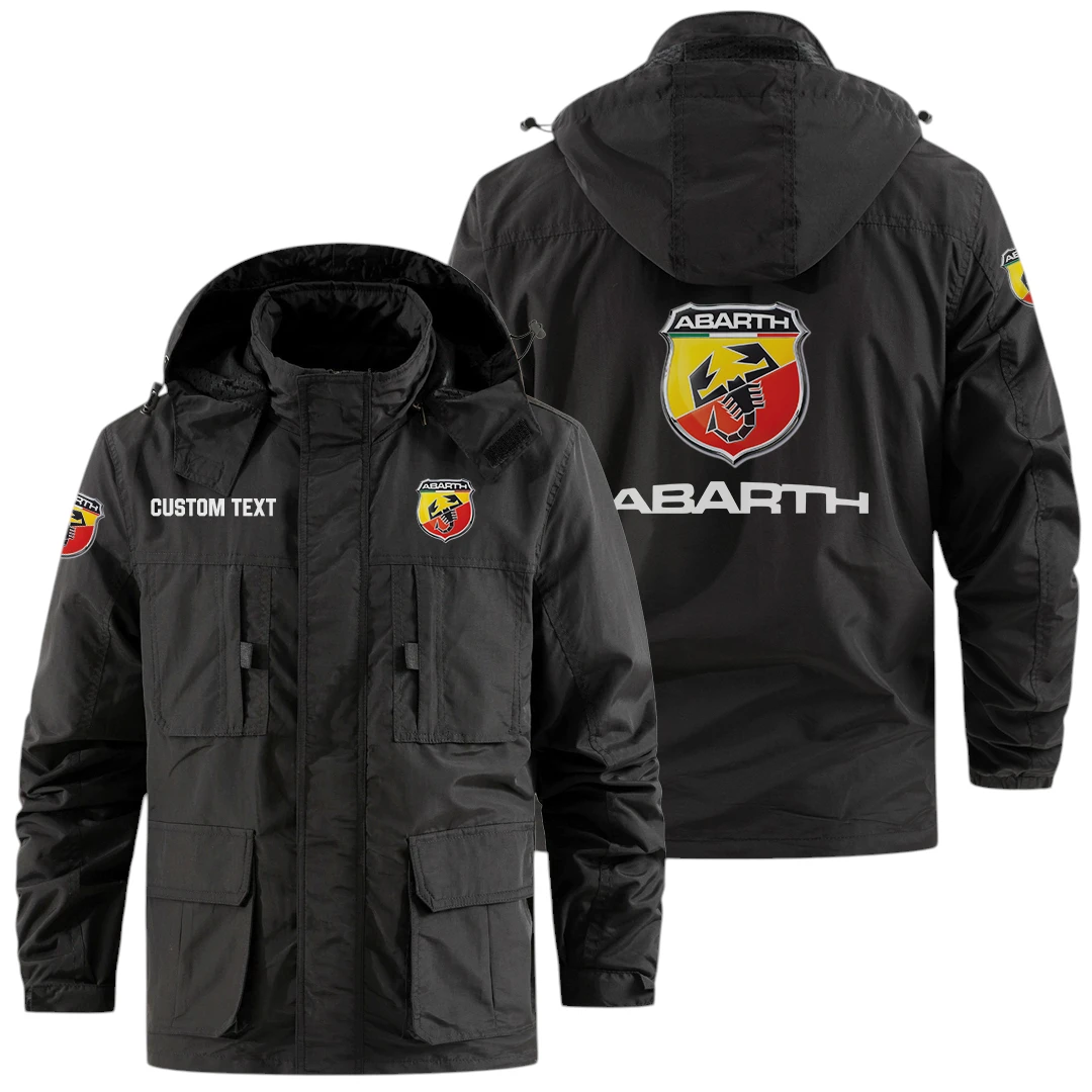 Abarth Exclusive Logo Windbreaker Jacket Hooded Detachable, Outdoor Jacket Multi Pocket, Custom Name HIDI170325Y26WMPABA Abarth Exclusive Logo Windbreaker Jacket Hooded Detachable, Outdoor Jacket Multi Pocket, Custom Name HIDI170325Y26WMPABA