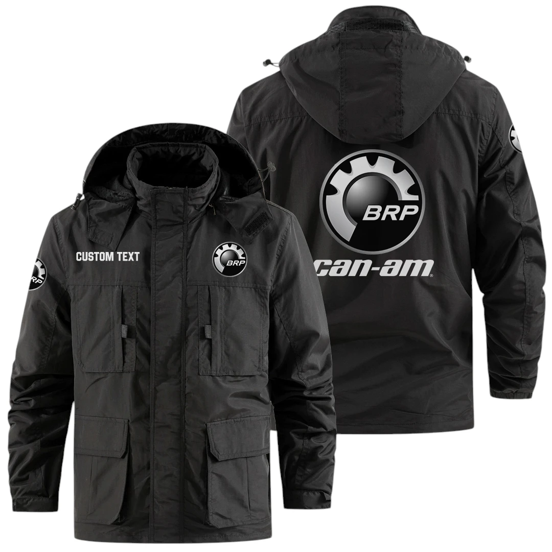 Can Am Emblem Exclusive Logo Windbreaker Jacket Hooded Detachable, Outdoor Jacket Multi Pocket, Custom Name HIDI170325Y26WMPCAE Can Am Emblem Exclusive Logo Windbreaker Jacket Hooded Detachable, Outdoor Jacket Multi Pocket, Custom Name HIDI170325Y26WMPCAE