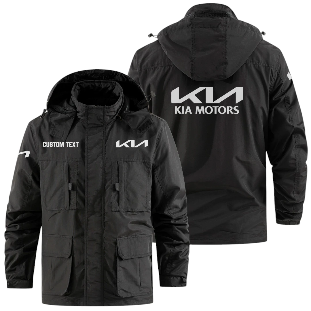 KIA Exclusive Logo Windbreaker Jacket Hooded Detachable, Outdoor Jacket Multi Pocket, Custom Name HIDI170325Y26WMPKIA KIA Exclusive Logo Windbreaker Jacket Hooded Detachable, Outdoor Jacket Multi Pocket, Custom Name HIDI170325Y26WMPKIA