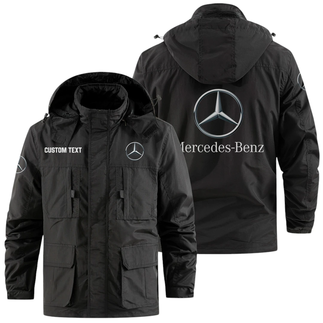 Mercedes-Benz Exclusive Logo Windbreaker Jacket Hooded Detachable, Outdoor Jacket Multi Pocket, Custom Name HIDI170325Y26WMPMEB Mercedes-Benz Exclusive Logo Windbreaker Jacket Hooded Detachable, Outdoor Jacket Multi Pocket, Custom Name HIDI170325Y26WMPMEB