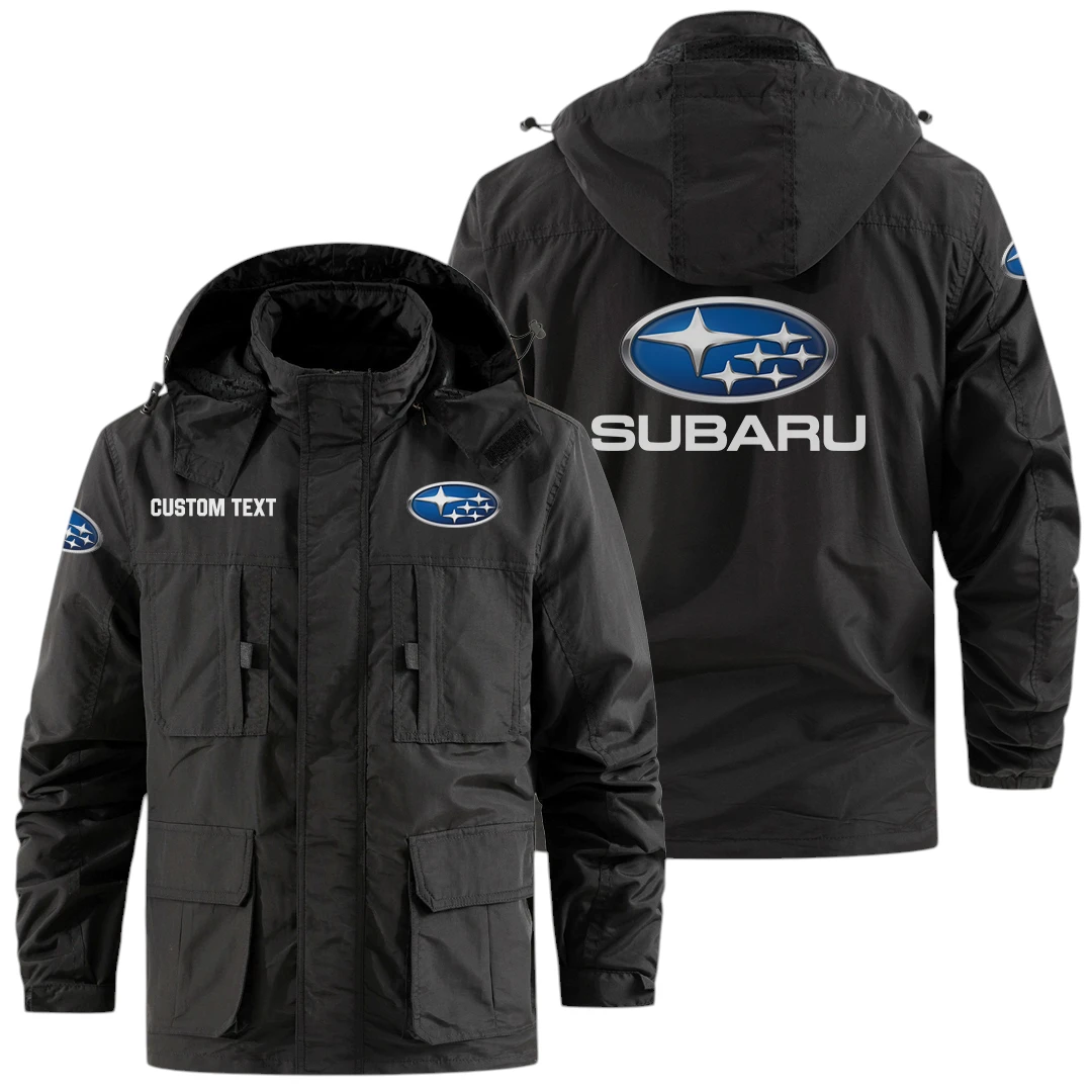 Subaru Exclusive Logo Windbreaker Jacket Hooded Detachable, Outdoor Jacket Multi Pocket, Custom Name HIDI180325Y26WMPSUB Subaru Exclusive Logo Windbreaker Jacket Hooded Detachable, Outdoor Jacket Multi Pocket, Custom Name HIDI180325Y26WMPSUB