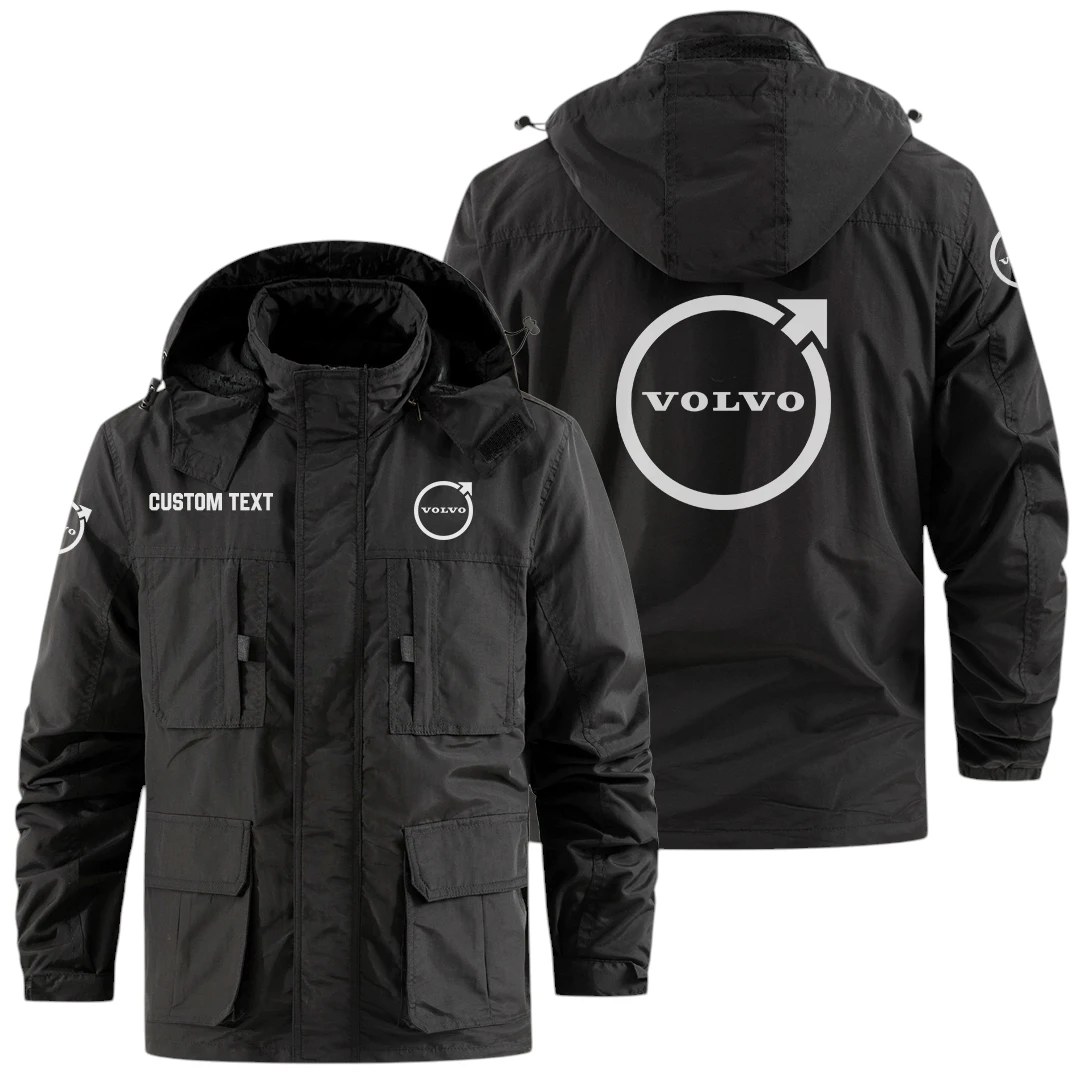 Volvo Exclusive Logo Windbreaker Jacket Hooded Detachable, Outdoor Jacket Multi Pocket, Custom Name HIDI180325Y26WMPVOV Volvo Exclusive Logo Windbreaker Jacket Hooded Detachable, Outdoor Jacket Multi Pocket, Custom Name HIDI180325Y26WMPVOV