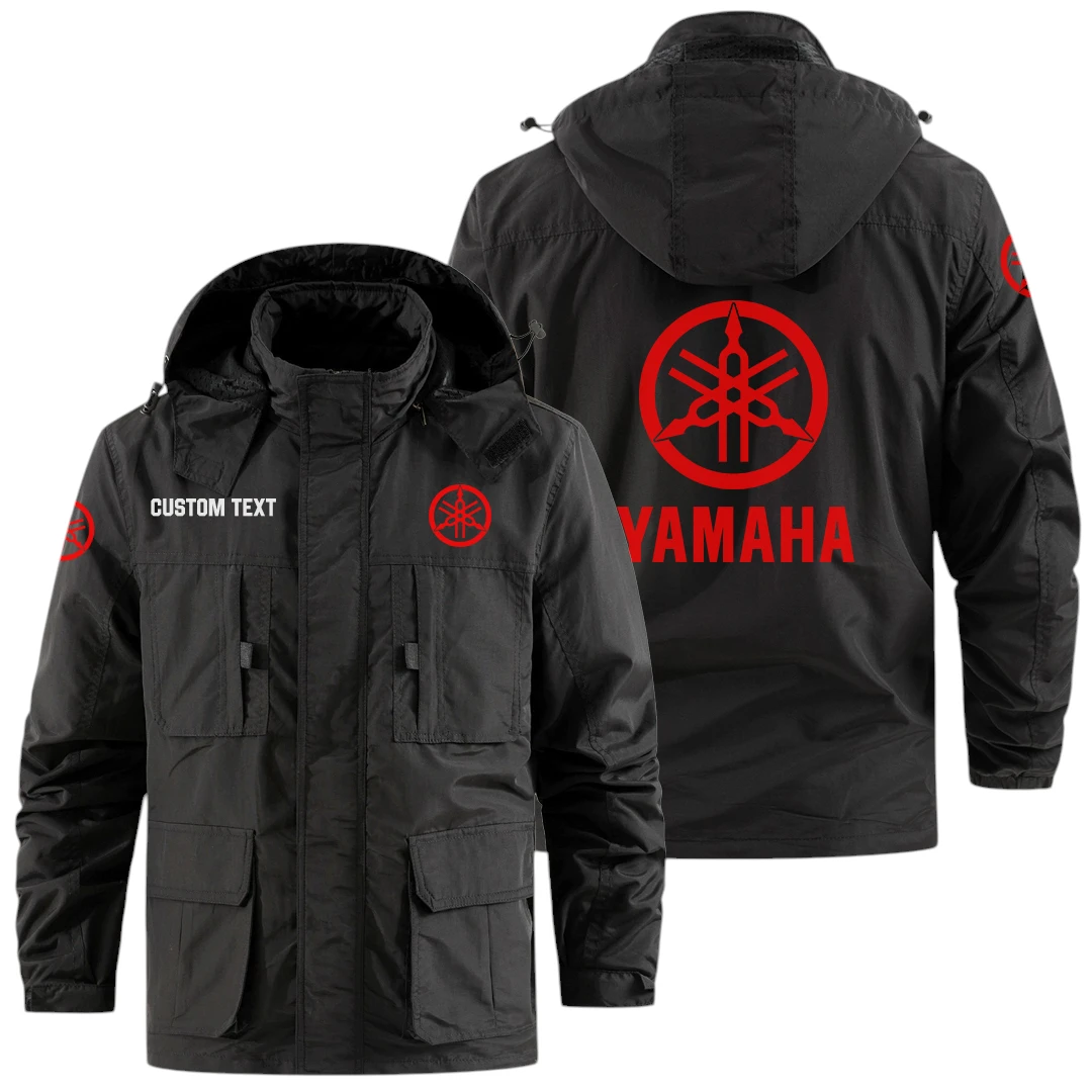 Yamaha Motor Exclusive Logo Windbreaker Jacket Hooded Detachable, Outdoor Jacket Multi Pocket, Custom Name HIDI190325Y26WMPYAM Yamaha Motor Exclusive Logo Windbreaker Jacket Hooded Detachable, Outdoor Jacket Multi Pocket, Custom Name HIDI190325Y26WMPYAM