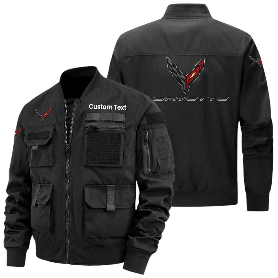 Corvette Exclusive Logo Jacket x Baseball Collar Style Multiple Pockets Men’s Hiking Outdoor Jacket Custom Name HIHI150325Y40JCXCOR Corvette Exclusive Logo Jacket x Baseball Collar Style Multiple Pockets Men’s Hiking Outdoor Jacket Custom Name HIHI150325Y40JCXCOR