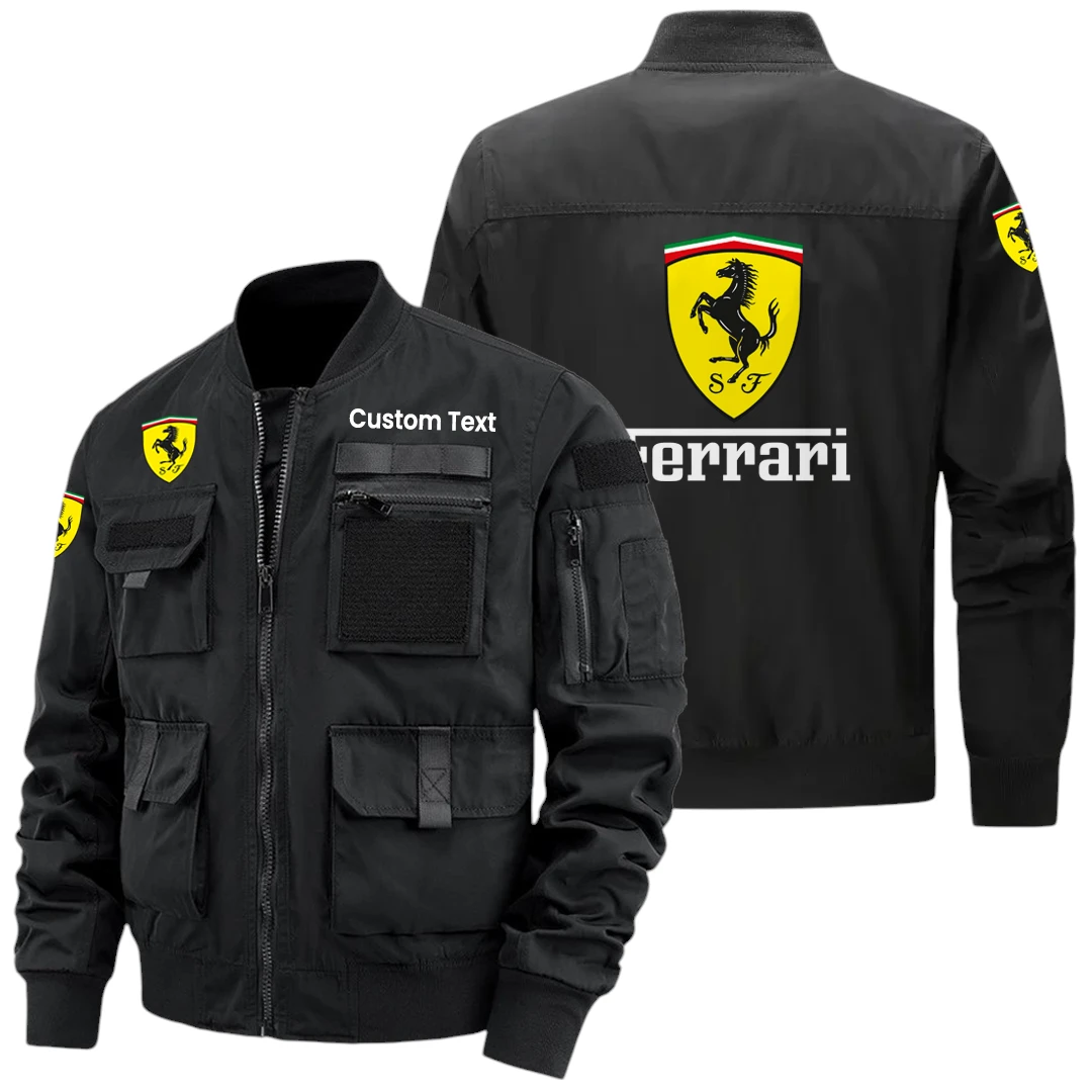 Scuderia Ferrari F1 Racing Exclusive Logo Jacket x Baseball Collar Style Multiple Pockets Men’s Hiking Outdoor Jacket Custom Name HIHI170325Y40JCXSF1 Scuderia Ferrari F1 Racing Exclusive Logo Jacket x Baseball Collar Style Multiple Pockets Men’s Hiking Outdoor Jacket Custom Name HIHI170325Y40JCXSF1