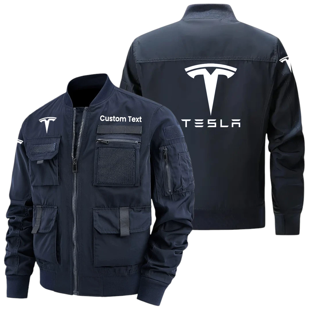 Tesla Exclusive Logo Jacket x Baseball Collar Style Multiple Pockets Men’s Hiking Outdoor Jacket Custom Name HIHI160325Y40JCXRTES Tesla Exclusive Logo Jacket x Baseball Collar Style Multiple Pockets Men’s Hiking Outdoor Jacket Custom Name HIHI160325Y40JCXRTES