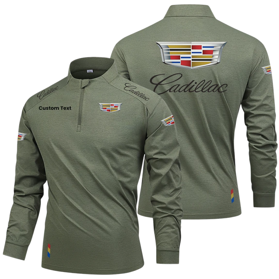 Cadillac Limited 2025 Long Sleeve Shirt, Stand Collar Quarter Zip-up Custom Name HIDI260325Y49LMT05CAD Cadillac Limited 2025 Long Sleeve Shirt, Stand Collar Quarter Zip-up Custom Name HIDI260325Y49LMT05CAD