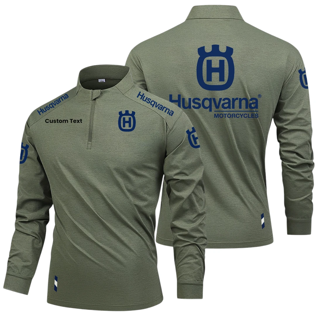Husqvarna Motorcycles Limited 2025 Long Sleeve Shirt, Stand Collar Quarter Zip-up Custom Name HIDI280325Y49LMT05HUM Husqvarna Motorcycles Limited 2025 Long Sleeve Shirt, Stand Collar Quarter Zip-up Custom Name HIDI280325Y49LMT05HUM