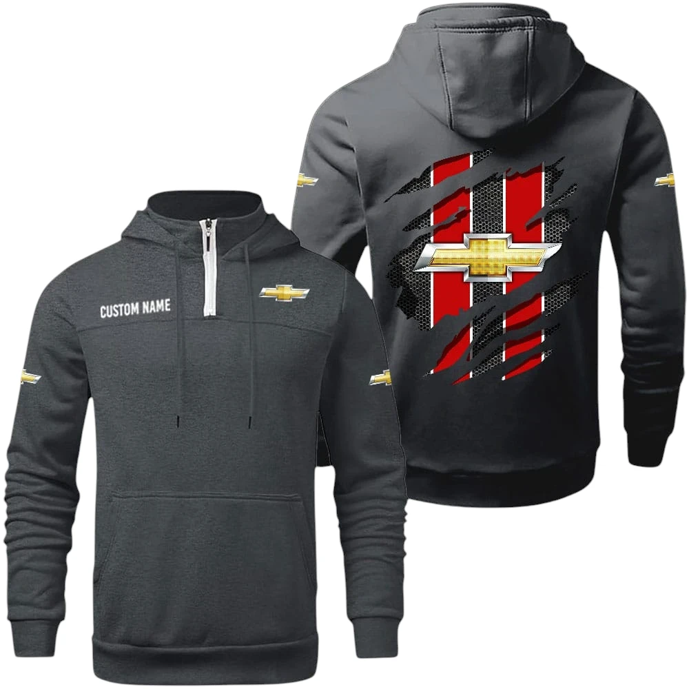 Chevrolet Quarter Zip Hoodie, Sports Hoodie Custom Name TN280325Y50HZ44CT2CRL Chevrolet Quarter Zip Hoodie, Sports Hoodie Custom Name TN280325Y50HZ44CT2CRL