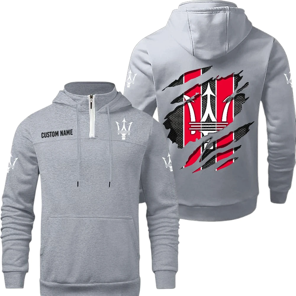 Maserati Quarter Zip Hoodie, Sports Hoodie Custom Name TN290325Y50HZ44CT2MAS Maserati Quarter Zip Hoodie, Sports Hoodie Custom Name TN290325Y50HZ44CT2MAS
