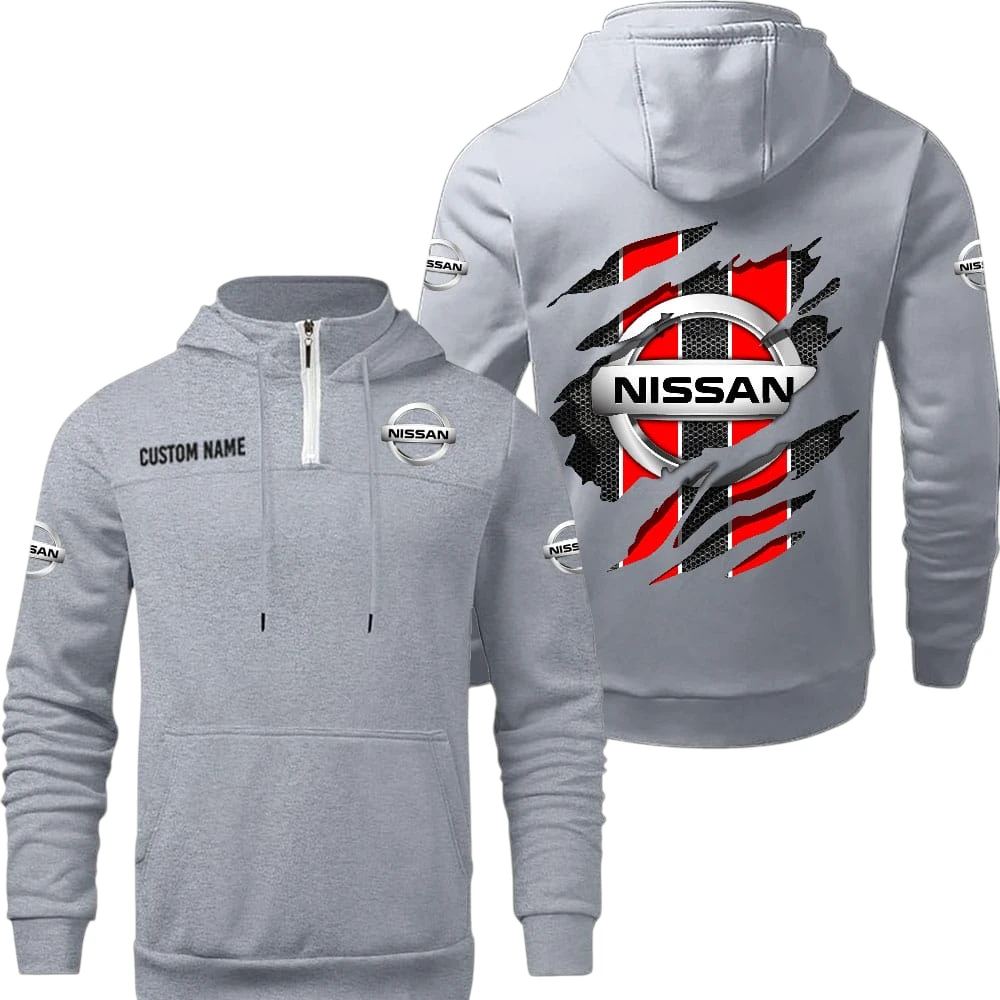 Nissan Quarter Zip Hoodie, Sports Hoodie Custom Name TN290325Y50HZ44CT8NIS Nissan Quarter Zip Hoodie, Sports Hoodie Custom Name TN290325Y50HZ44CT8NIS